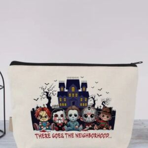 Horror-Themed Cosmetic Bag - White